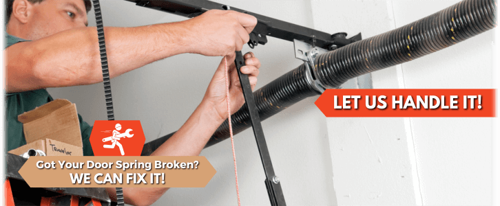 Broken Garage Door Spring Roseville CA